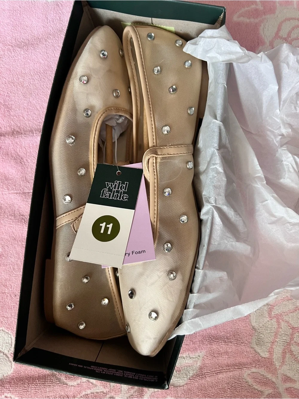 Wild Fable Rhinestone Ballet Flats